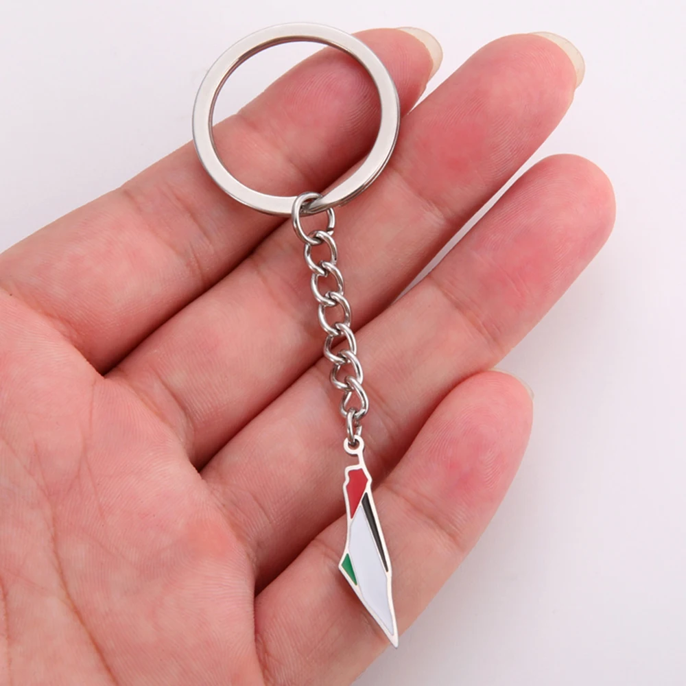 Palestine Map Solidarity Keychain