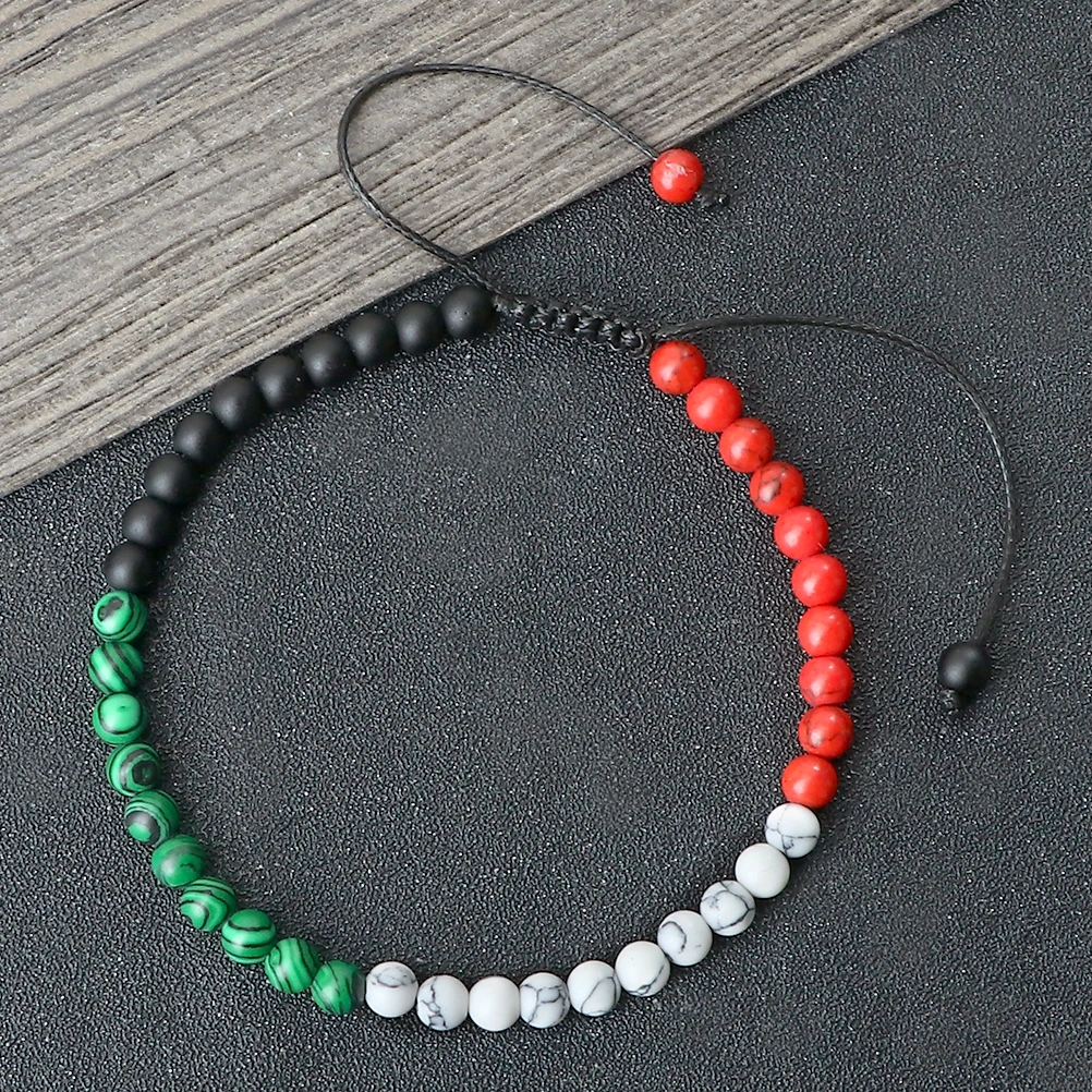 Palestinian Unity Stone Bracelet