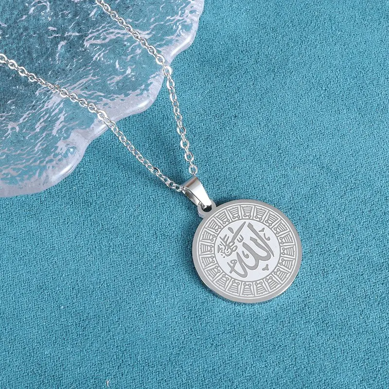 Sacred Script Medallion Necklace