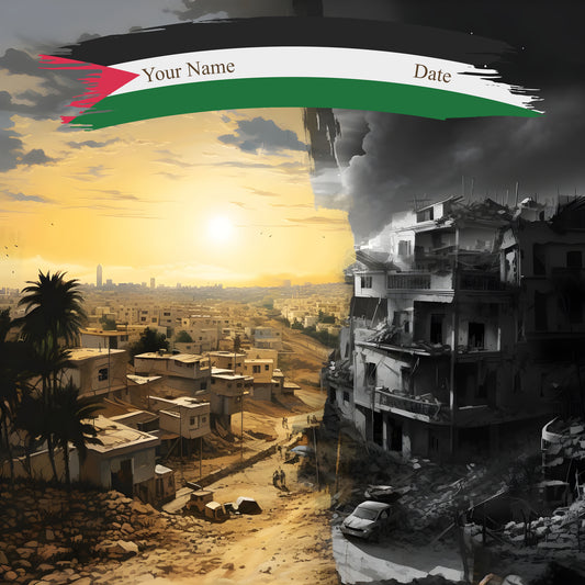 Duality of Dawn: Hope Amidst Ruins in Palestine