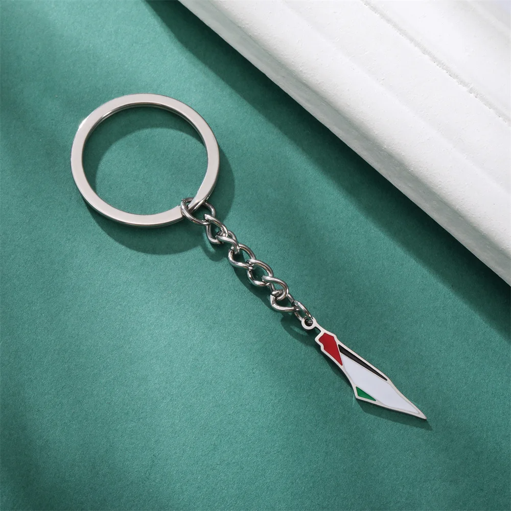 Palestine Map Solidarity Keychain