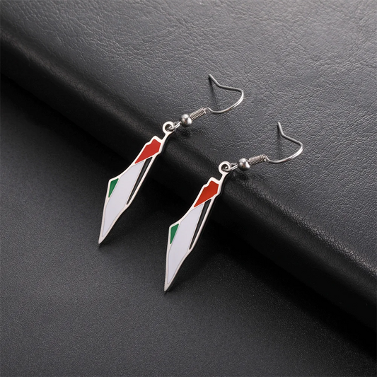 Palestine Map Shaped Earrings