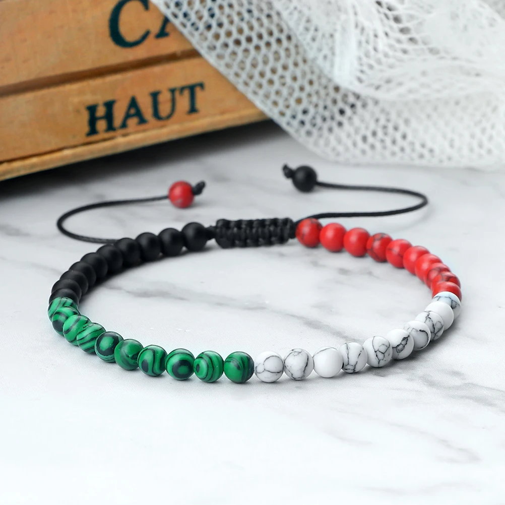 Palestinian Unity Stone Bracelet